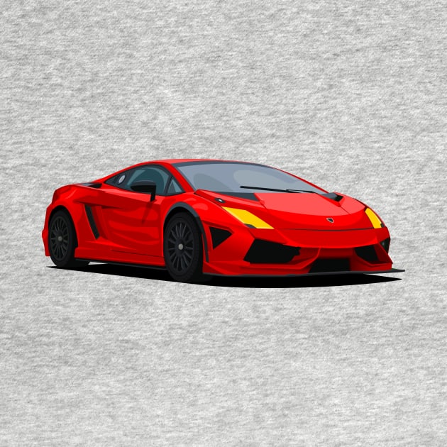 red lamborghini by enha design